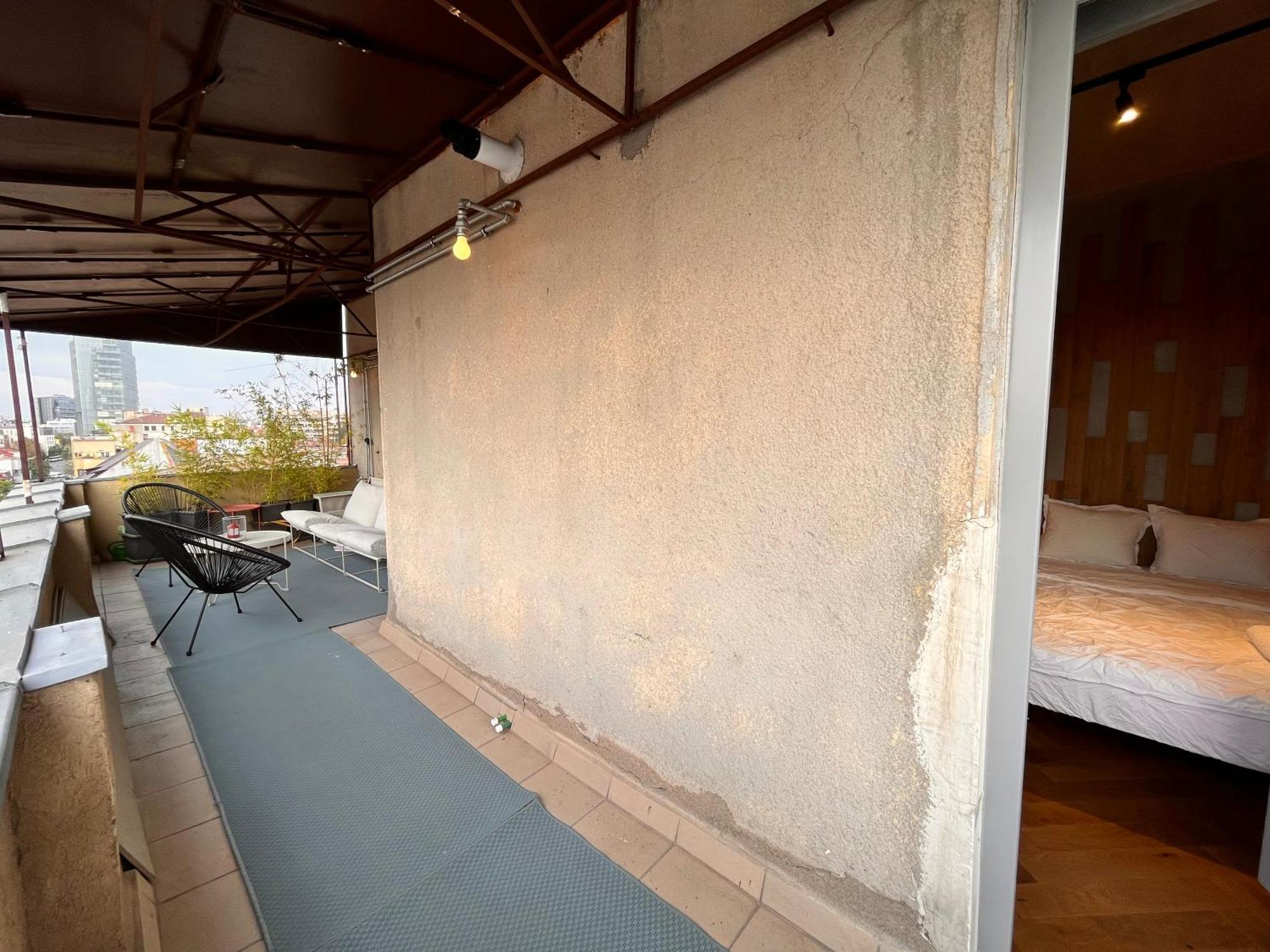 Terrace View Downtown Studio Bucharest Exterior photo