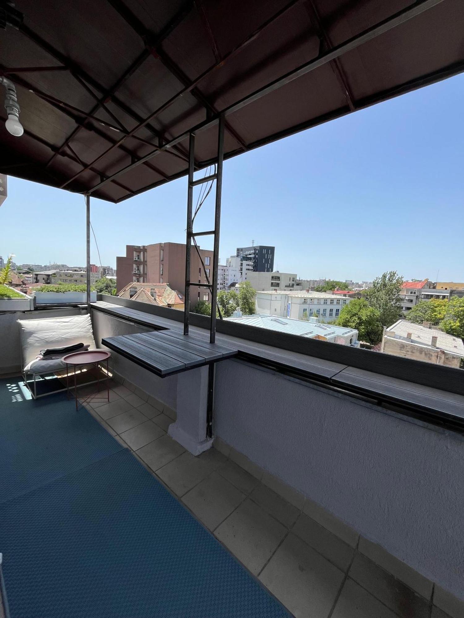 Terrace View Downtown Studio Bucharest Exterior photo